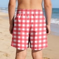 thumbnail image 5 of LIBRCLO Boys Swim Trunks with Compression Liner 9 Years Swimwear Hawaiian Quick Dry Kids 2 in 1 Board Shorts Casual Bathing Suits Swimsuits Summer Beach Shorts Red, 5 of 8