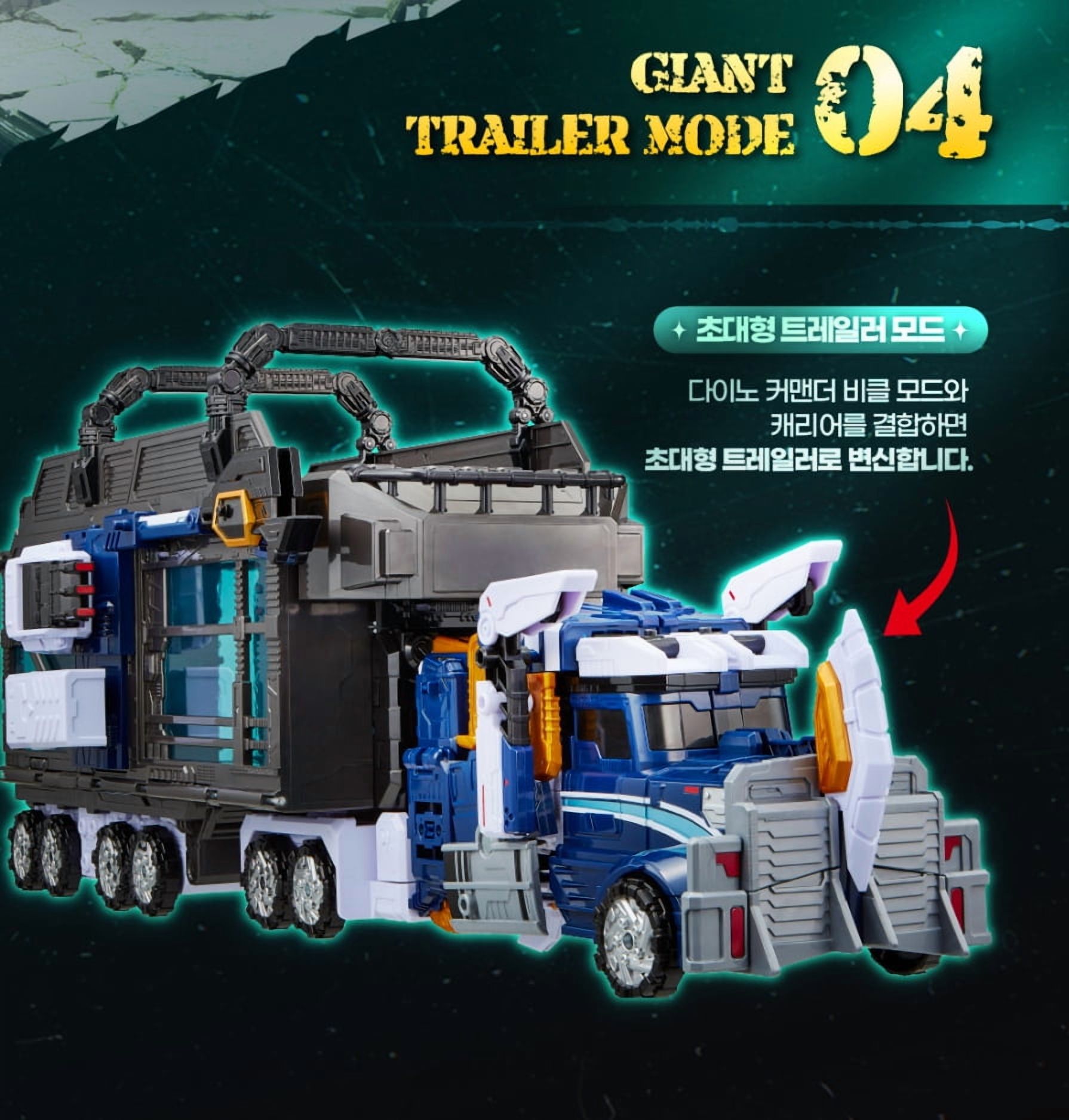Miniforce Dino Commander – Transforming Truck & Dinosaur Robot Toy with Weapon Accessories