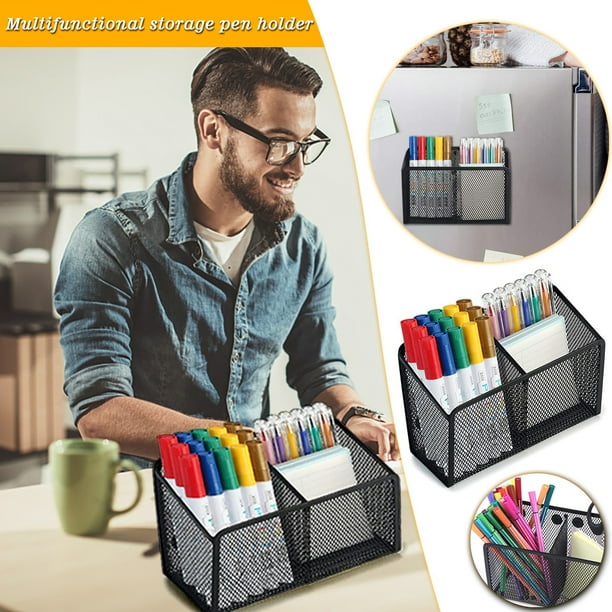 Dvkptbk Office Desk Organizer with 2 Compartments Drawer The Mesh Collection Black Office Supplies School Supplies Lightning Deals of Today Summer