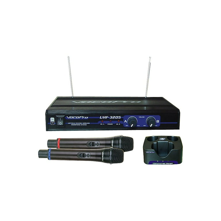 VocoPro UHF 3205 Dual Rechargeable Wireless Mic System 45 OFF