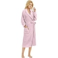 thumbnail image 6 of HEARTNICE Womens Fleece Robes, Plush Long Bathrobe Soft Warm Robes,(Dusty Pink,S-M), 6 of 6