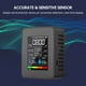 thumbnail image 2 of Monitor de Del Aire Portátil Detector de CO2 Interiores 5 EN 1 Formaldehído HCHO TVOC Probador Lcd Temperatura Humedad Tester Recargable Alarma de CO2 Medidor, 2 of 7