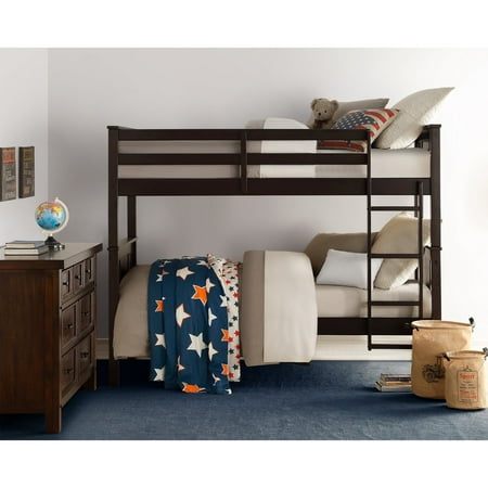 DHP Dylan Twin Over Twin Wood Bunk Bed, White