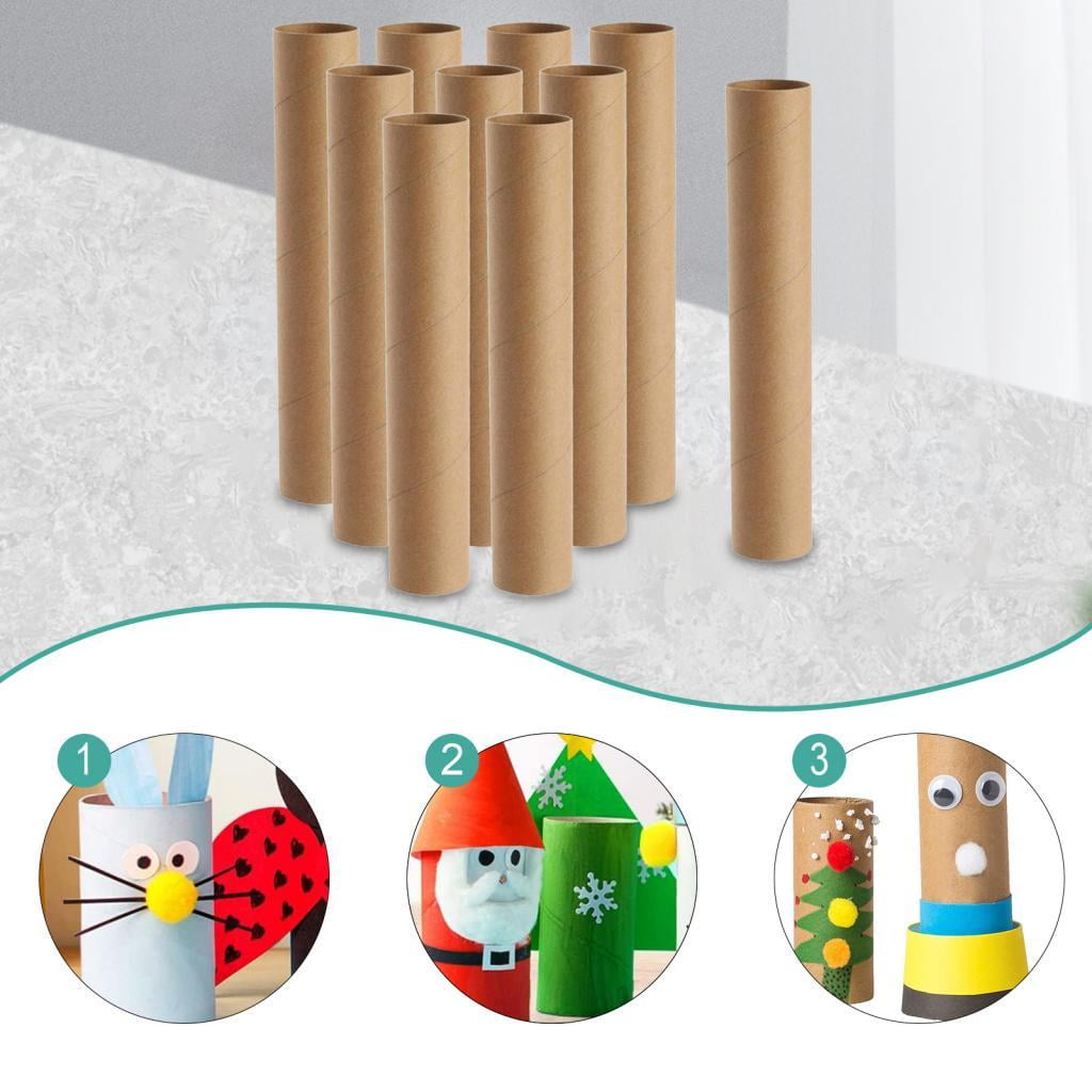 12 Pcs Cardboard Tubes Paper Towel Tubes Craft Rolls Durable Kraft Paper for School Art and Group Projects