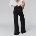 thumbnail image 7 of SWPZC Women's Linen Summer Palazzo Pants High Waist Flowy Wide Leg Beach Casual Pant Trousers With Pockets, 7 of 7
