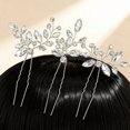 thumbnail image 5 of Elegant Hair Pins for Bridal and Western Couture Statement Barrettes for Weddings and Photoshoots,2.36×2.52inch,White, 5 of 9