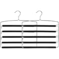 thumbnail image 6 of Artrylin 1 Pack Pants Hangers Non Slip Space Saving Hangers Multi-Layer Swing Arm Pants Hanger Stainless Steel Space Saver Hangers for Pants Jeans Scarf Trouser Tie Towel Clothes ,Black, 6 of 9