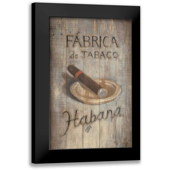 Fisk, Arnie 10x14 Black Modern Framed Museum Art Print Titled - Fabrica de Tabaco