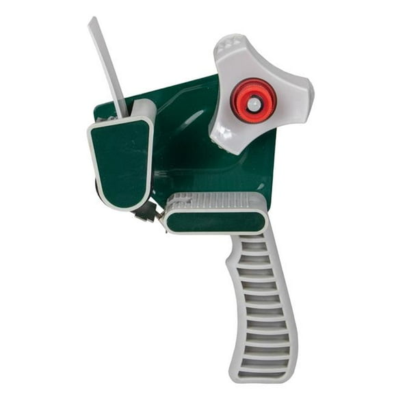 10 in. One Handed Tape Gun with Gray & Green - 2 in.
