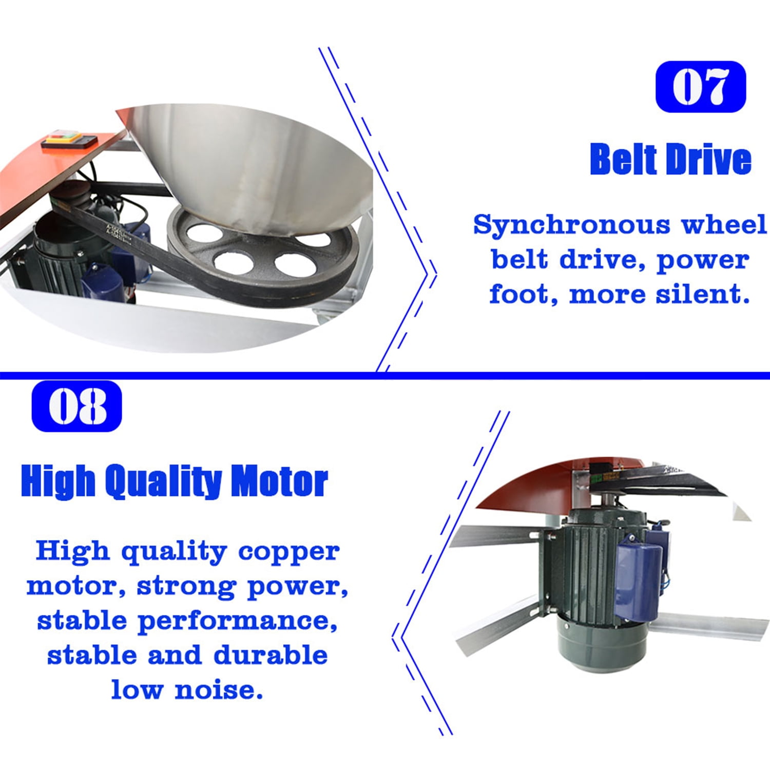 Vertical Granular Powder Blender Feed Mixer 304 Stainless Steel 75KG/165LB 3KW