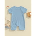 thumbnail image 4 of Suealasg Baby Girls Boys Shorts Jumpsuit Newborn Romper Solid Color Short Sleeve Crew Neck Infant Summer Clothes for Boys Girls, 4 of 9