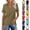 #03 Light Brown, variant on DENGDENG Women's Cotton Short Sleeve V Neck Polo Shirts Collared Tops Golf Shirt Work Casual Summer Tee, #03 Blue XXL
