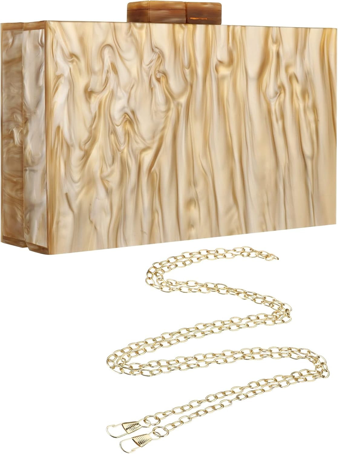Kwuty Acrylic Clutch Purses for Women with Marbling Purses and Handbags Elegant Banquet Evening Crossbody Bag
