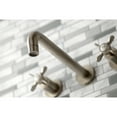 thumbnail image 4 of Kingston Brass KS8028BEX Essex Two-Handle 3-Hole Wall Mount Roman Tub Faucet in Brushed Nickel, 4 of 7