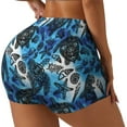 thumbnail image 2 of Sigee Turtle，Shell Algae Starfish Coral Print Women's High Waist Workout Shorts - Squat Proof, Tummy Control, Yoga and Gym Activewear-Medium, 2 of 9