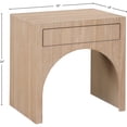 thumbnail image 3 of Meridian Furniture August Oak Night Stand, 3 of 10