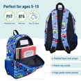 thumbnail image 2 of Wildkin Kids 15 Inch School and Travel Backpack for Boys and Girls (Heroes Blue), 2 of 8