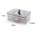 thumbnail image 2 of POINTERTECK Boîte de Rangement pour Bijoux Transparente pour Femmes Grande Capacité Boîtes à Bijoux pour Collier Boucles d'Oreilles Élastiques à Cheveux, 2 of 4