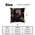 thumbnail image 5 of Owl Covers Set of 2 with Unique Patterns for Bed, Chair Pillow Covers, Decorative Pillows - Available in 16x16, 18x18, 20x20 Inchesfor Various Occasions, 5 of 6