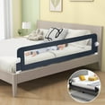 thumbnail image 3 of Infans 2PCS 71" Toddler Foldable Bed Rail w/ Adjustable Safety Strap, Bedrail Guard, 3 of 7