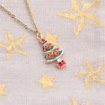 thumbnail image 5 of Collar con colgante navideño de 2 piezas Mujer Reloj de cristal Snow Chr, 5 of 5