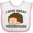thumbnail image 3 of Inktastic I give great hedgehugs with Cute Hedgehog Boys or Girls Baby Bib, 3 of 4