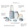 thumbnail image 4 of Beautiful Personal Blender Set with 12 Pieces, 240 W, Cornflower Blue by Drew Barrymore, 4 of 14