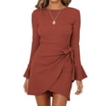 thumbnail image 1 of Vestido mini ajustado de manga larga sexy para mujer, vestido elegante, regalo para mujer, 1 of 7