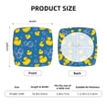 thumbnail image 4 of Kdxio Chair Seat Covers Rubber Duck Print Chair Covers for Dining Room Square Washable Chair Protector Seat(Two Pieces), 4 of 5
