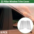 thumbnail image 2 of Pegatina anti rasguños de moldura de pilar de puerta exterior para BMW X3 2018-2024 Tono plateado 8 Pcs, 2 of 7