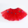 thumbnail image 4 of Odeerbi Girls Skirts Tutu Skirt Children's Skirt With Light-emitting Butterfly Skirt Pettiskirt Led Light Skirt Party Dresseses Skirt Red, 4 of 6
