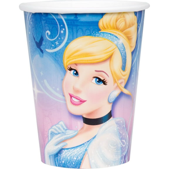 Disney Cinderella Sparkle 9 oz Paper Cups, 8pk