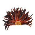 thumbnail image 2 of Tocado de plumas para mujer, accesorio fotográfico, tocado de carnaval para festivales de Halloween naranja, 2 of 8