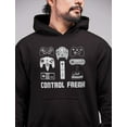 thumbnail image 3 of Tstars Men's Video Game Hoodie - Control Freak Gamer Shirt - Cool and Humorous Geeky Gift - Ideal Birthday Present for Gaming Dad, Husband, or Son - Unique Nerdy Gaming Apparel, 3 of 5