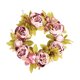 thumbnail image 5 of Ounissouiy Guirnalda simulada de peonía, anillo de ratán Artificial para boda, para exteriores, adorno para puerta de coche, colgante de flor marrón camafeo 2Conjunto, 5 of 6
