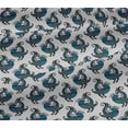 thumbnail image 5 of oneOone Viscose Jersey White Fabric Bird Block Craft Projects Decor Fabric Printed By The Yard 60 Inch Wide, 5 of 5