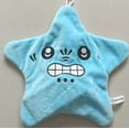thumbnail image 1 of Angry Moving Jumping Stars Plush Toy Cute Yellow Pentagonal Heart Expression Stars Plush Soft Kawaii Fun Toy Gift For Kid Adult Blue, 1 of 6