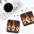 thumbnail image 4 of Naloa Fall Gnomes Coasters for Set of 4 - PU Leather Coasters, Coasters for Table Cup Tea Coffee Beer, Decorative for Kitchen Homedecor (Round), 4 of 6