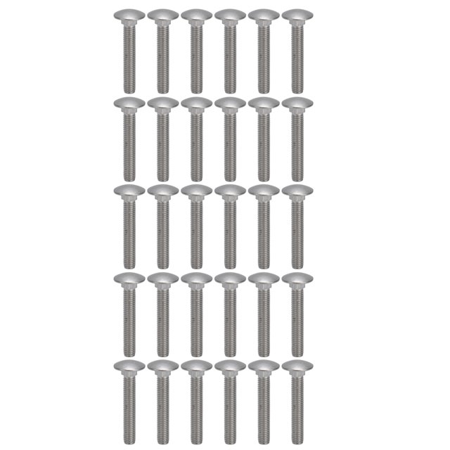Perno DI, 30 piezas M8x1.25 Tornillo Perno Taza Perno cuadrado Perno Eleve su experiencia