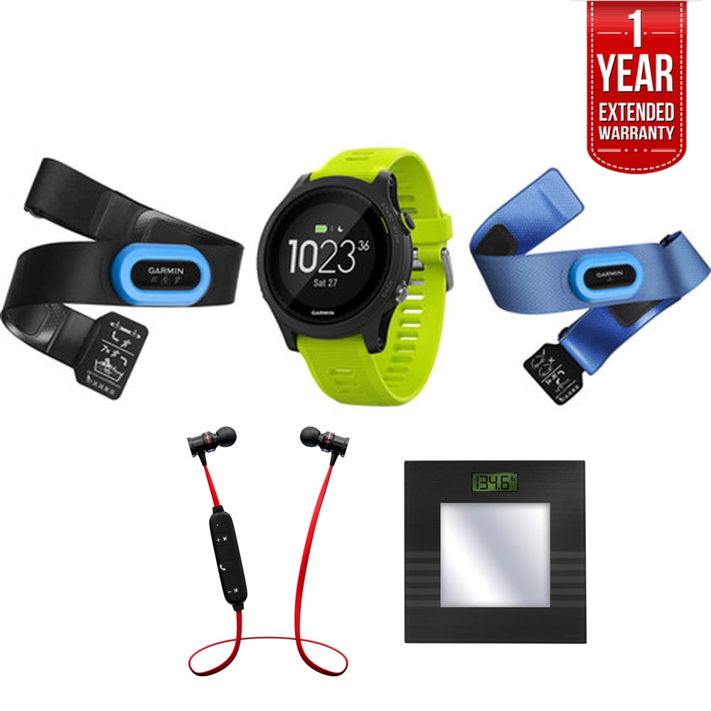 Garmin Forerunner 935 Sport Watch Tri Bundle Black/Yellow (010-01746-02) with Bluetooth