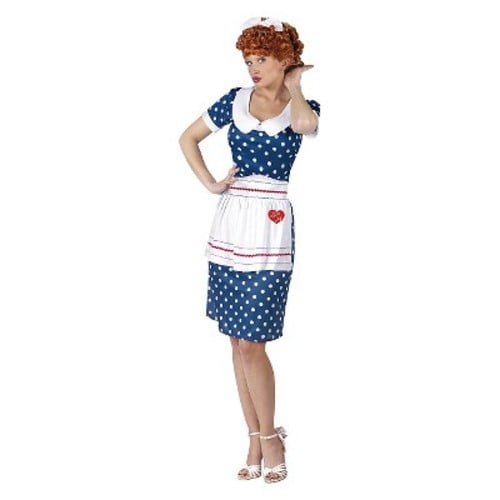 I Love Lucy Sassy Lucy Adult Halloween Costume - Walmart.com - Walmart.com
