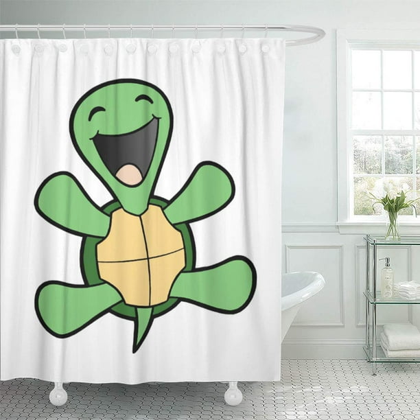 CYNLON Turtles Happy Turtle Cute Sweet Cartoony Original Kids Bathroom