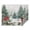 Beautiful Winter Forest Painting, variant on 70x55 Inches Glow in The Dark Blanket Cozy Throw Camping Blankets for Home and Outdoor Use Penguin Holding Candy Cane