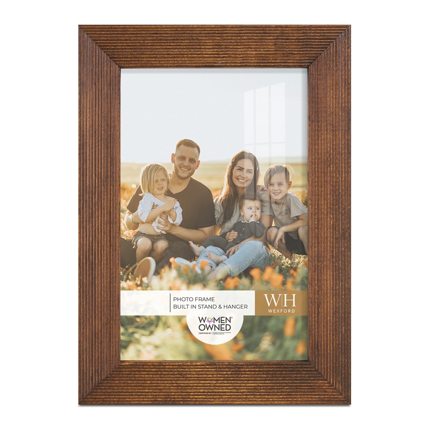 Traditional Walnut Tone Picture Frame, 4 x 6