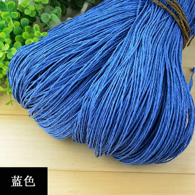 500g Summer Raffia Yarn Crochet Natural Paper Straw Threads Handcrafts For DIY Knitting Hat Handbag Purse Basket Rattan Material