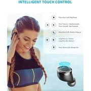VANKYO X200 True Wireless Earbuds, Bluetooth 5.0 Earbuds in-Ear TWS Stereo Headphones with Smart LED Display Charging Case, IPX8 Waterproof, 120H Playtime Built-in Mic with Deep Bass for Sports/Work