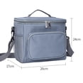 thumbnail image 2 of Insulated Lunch Bag- Lunch Box Cooler Tote Bag for Office Work School Picnic - grey, 2 of 5