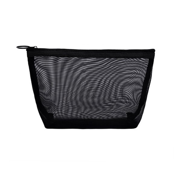 bestolf Mesh Cosmetic Bag Purse Organizer Pouch See-Through Makeup Bag Toiletry Organizer for Skincare Products Cosmetics (Large )