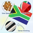 thumbnail image 3 of Pack de 12 Banderas de Mano de Sudáfrica de 30 cm para Fiestas y Eventos, 3 of 6