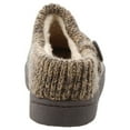 thumbnail image 5 of Clarks Womens Slipper Suede Leather Knitted Collar Clog Slippers - Plush Faux Fur Lining (Grey, 7), 5 of 7